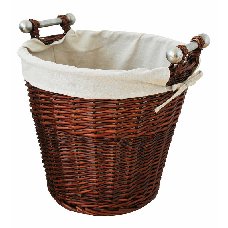 Home Collection Round Honey Wicker Basket