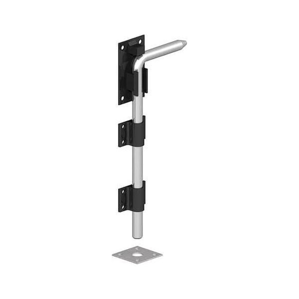 Gatemate - Garage Door Bolt-12 in Black