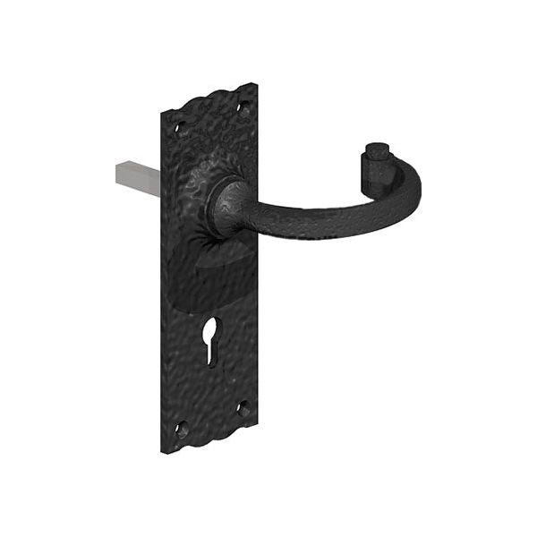 Gatemate - Lever Lock Handle-6X2 in Black (PR)