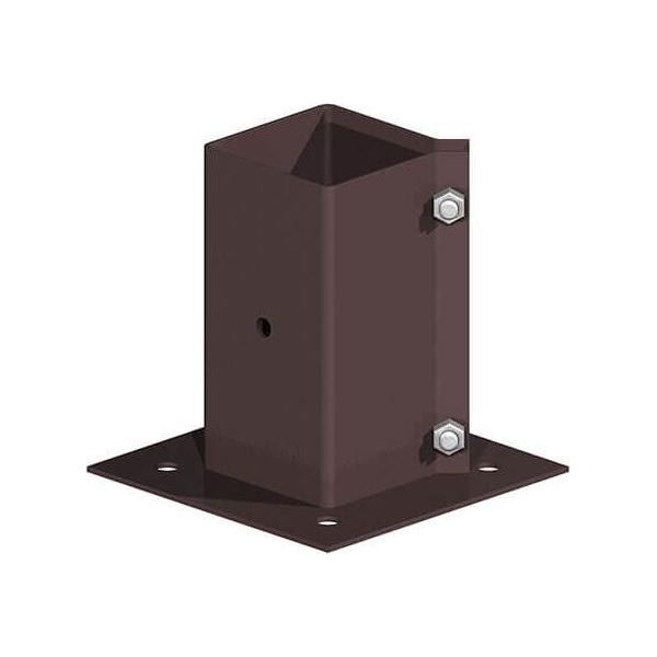 Gatemate - Post Support-4X4 Bolt Down Brown