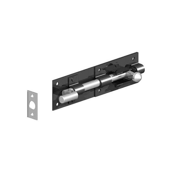 Gatemate - Tower Bolt- 6 in Black