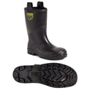 Worksite PVC Rigger Safety Boots Black