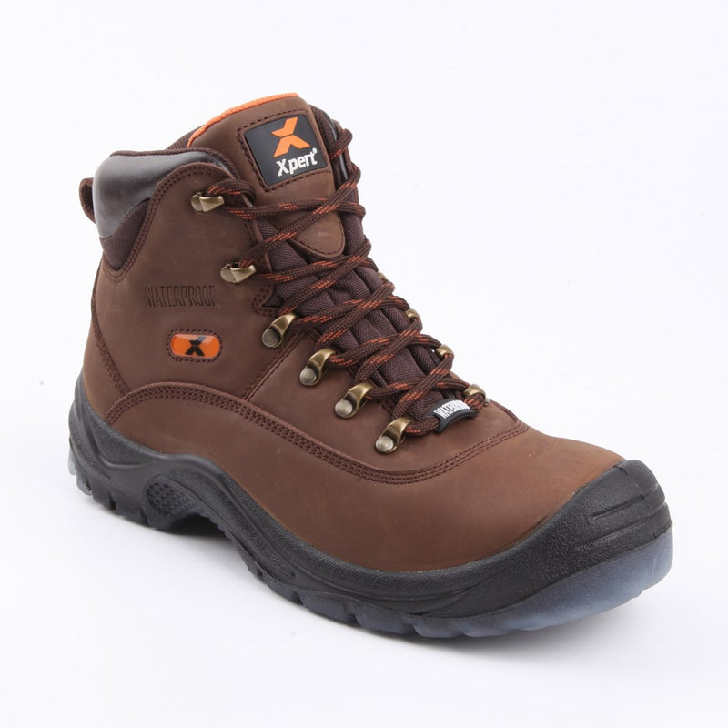 Xpert Typhoon Waterproof Safety Boots Brown