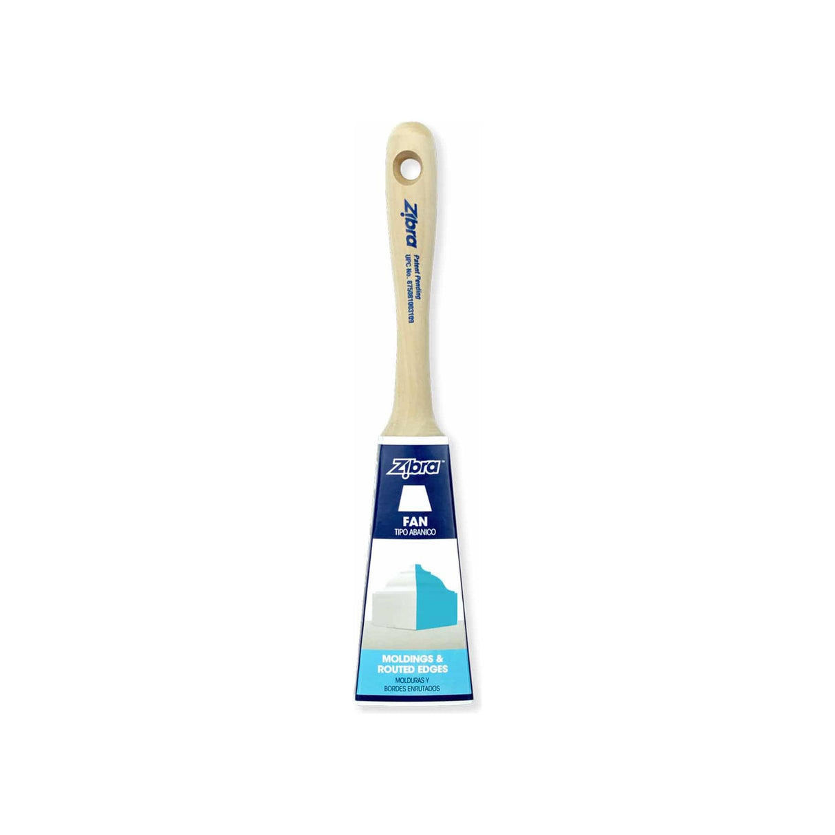 Zibra Fan Paint Brush 1in